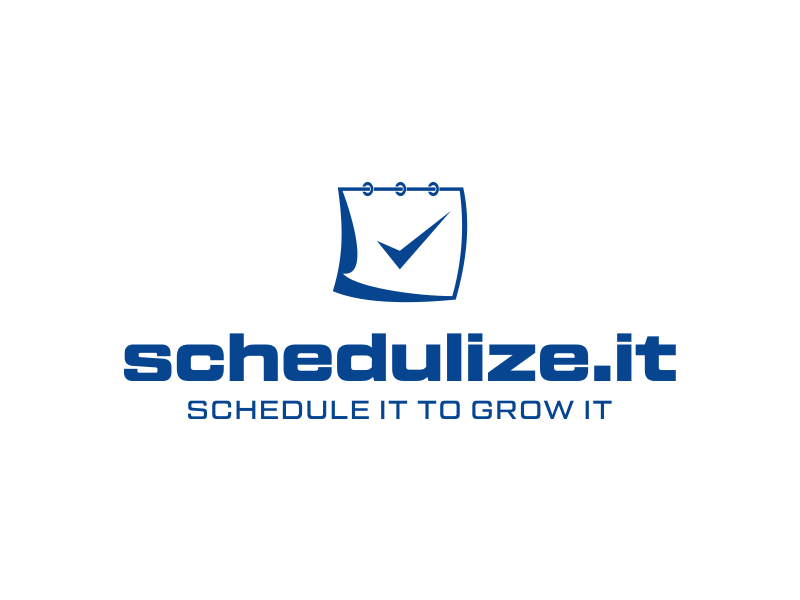 schedulize.it       tagline is: schedule it to grow it logo design by cikiyunn