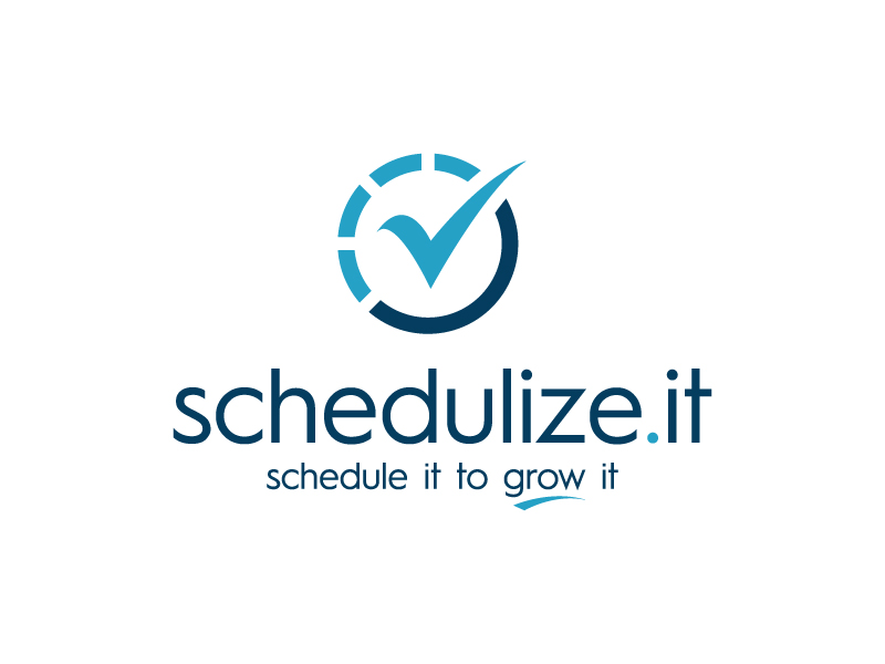 schedulize.it       tagline is: schedule it to grow it logo design by Janee
