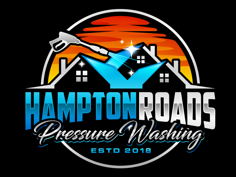Hampton Roads Pressure Washing logo design by DreamLogoDesign
