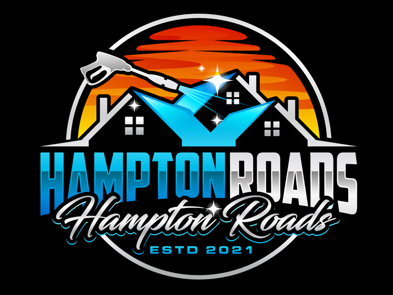 Hampton Roads Pressure Washing logo design by DreamLogoDesign