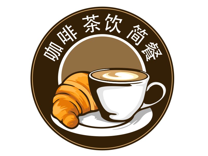 咖啡 茶饮 简餐 logo design by veron