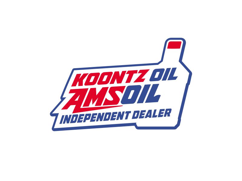 KOONTZ OIL  AMSOIL INDEPENDENT DEALER logo design by Gopil