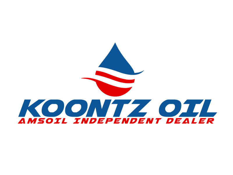 KOONTZ OIL  AMSOIL INDEPENDENT DEALER logo design by ElonStark