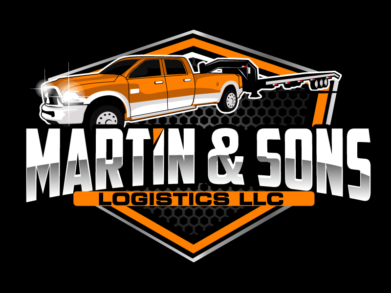 Martin & Sons Logistics LLC logo design by ElonStark