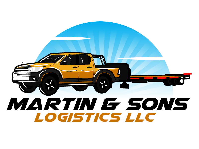 Martin & Sons Logistics LLC logo design by ElonStark