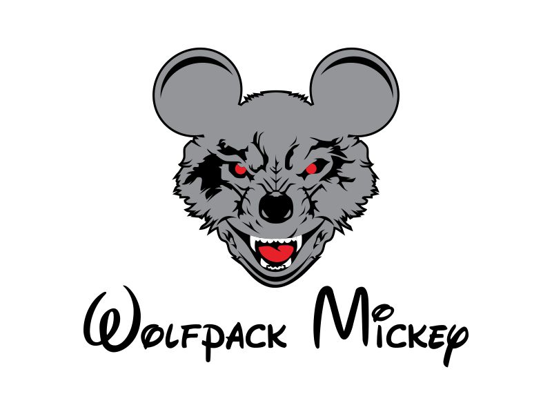 WOLFPACK MICKEY logo design by susanto83