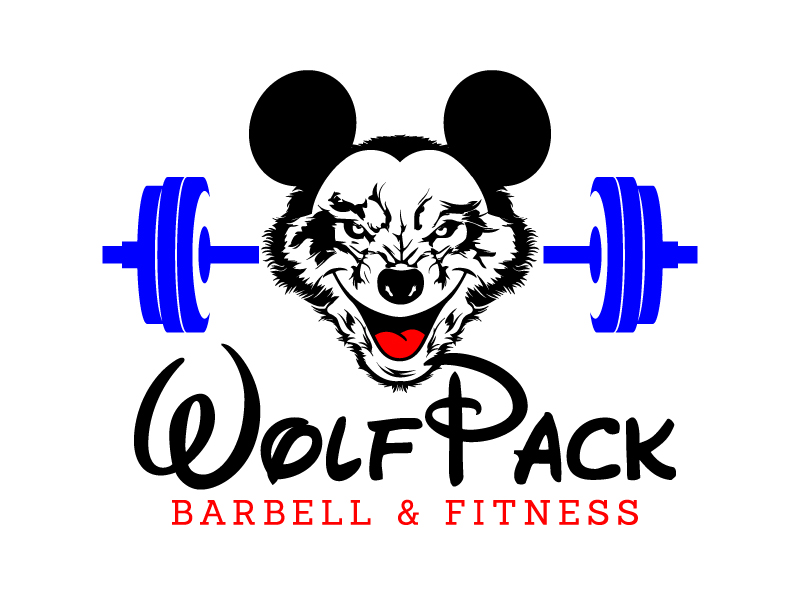 WOLFPACK MICKEY logo design by jaize