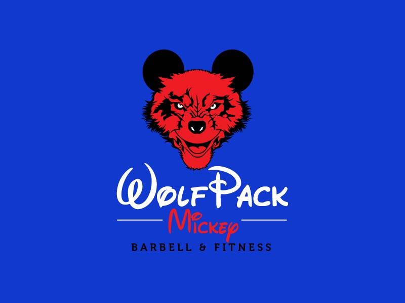 WOLFPACK MICKEY logo design by usef44
