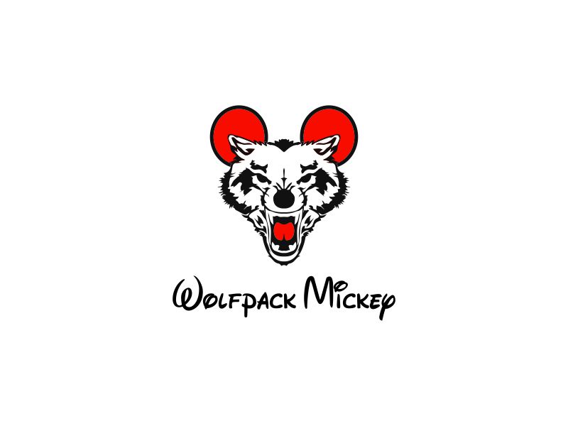 WOLFPACK MICKEY logo design by Rhiezone