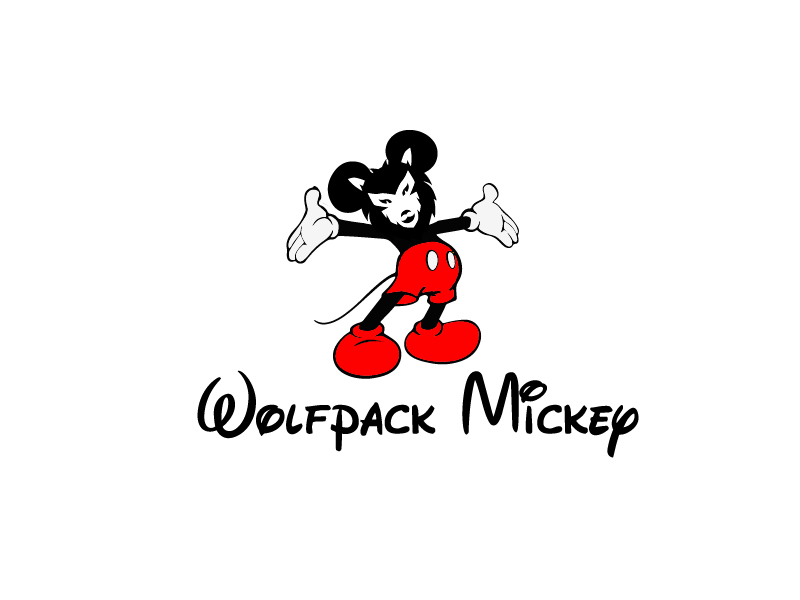 WOLFPACK MICKEY logo design by AnuragYadav