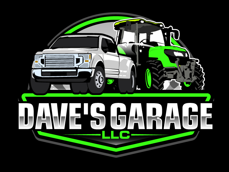 Dave's Garage LLC logo design by ElonStark