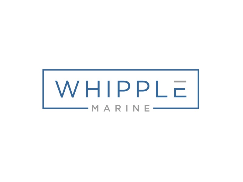 Whipple Marine logo design by Artomoro