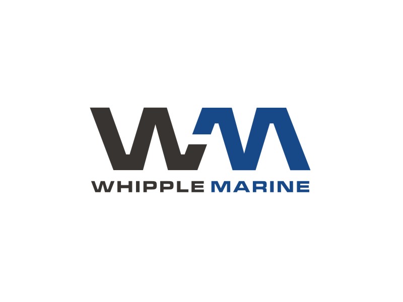 Whipple Marine logo design by Artomoro
