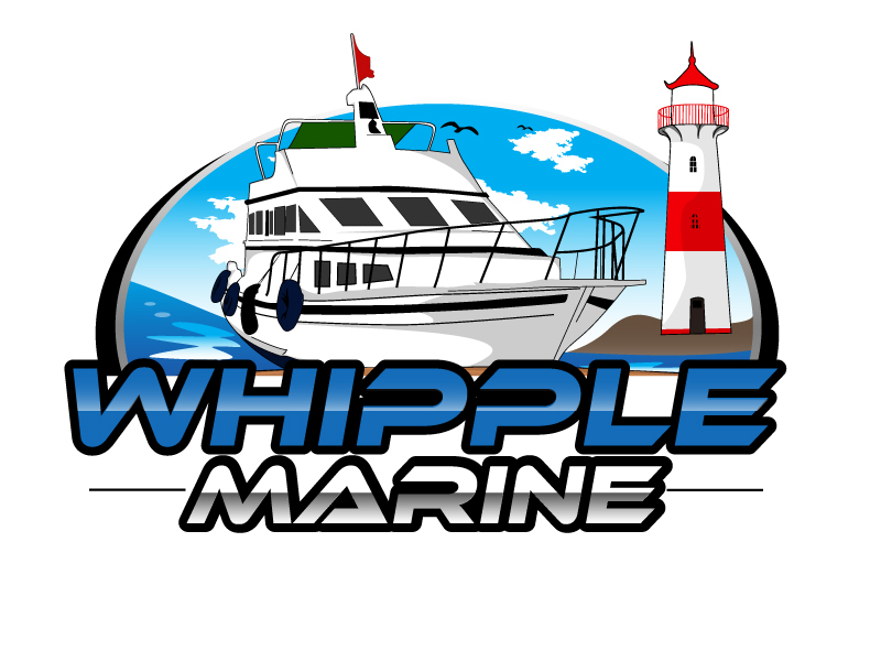Whipple Marine logo design by ElonStark