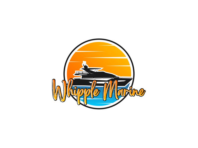 Whipple Marine logo design by rdbentar