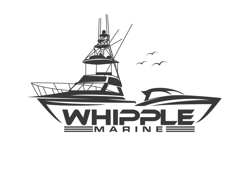 Whipple Marine logo design by MarkindDesign