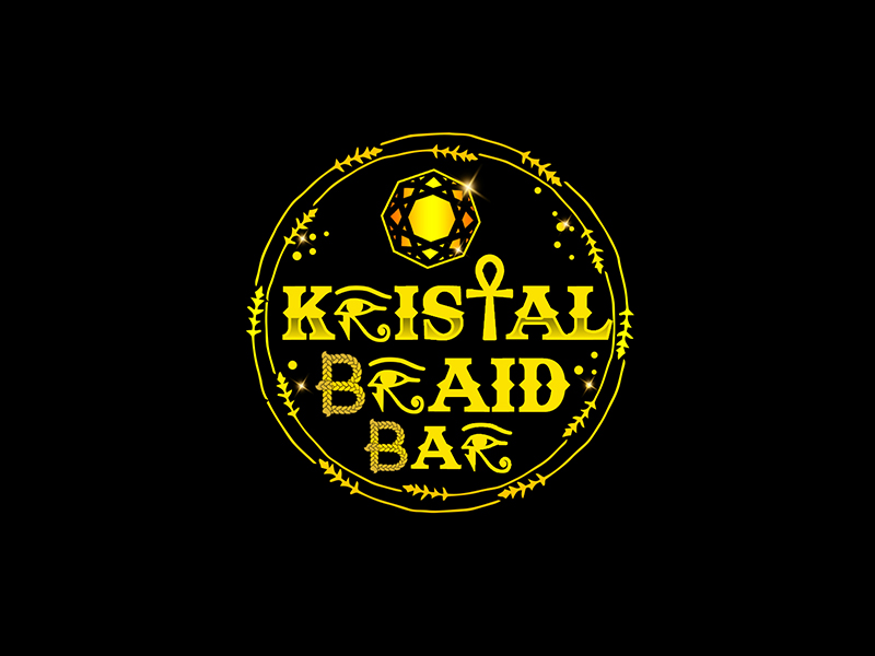 Kristal’s Braid Bar logo design by PrimalGraphics