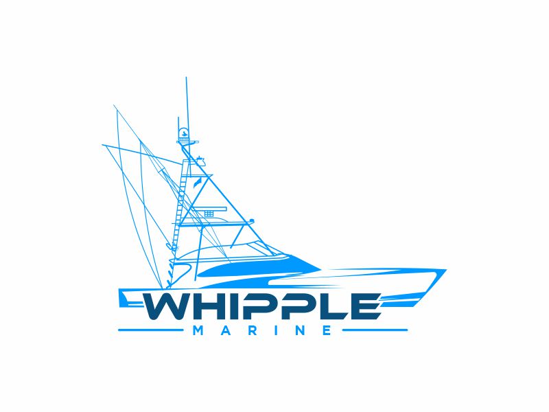 Whipple Marine logo design by zonpipo1