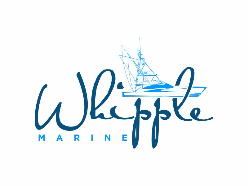 Whipple Marine logo design by zonpipo1