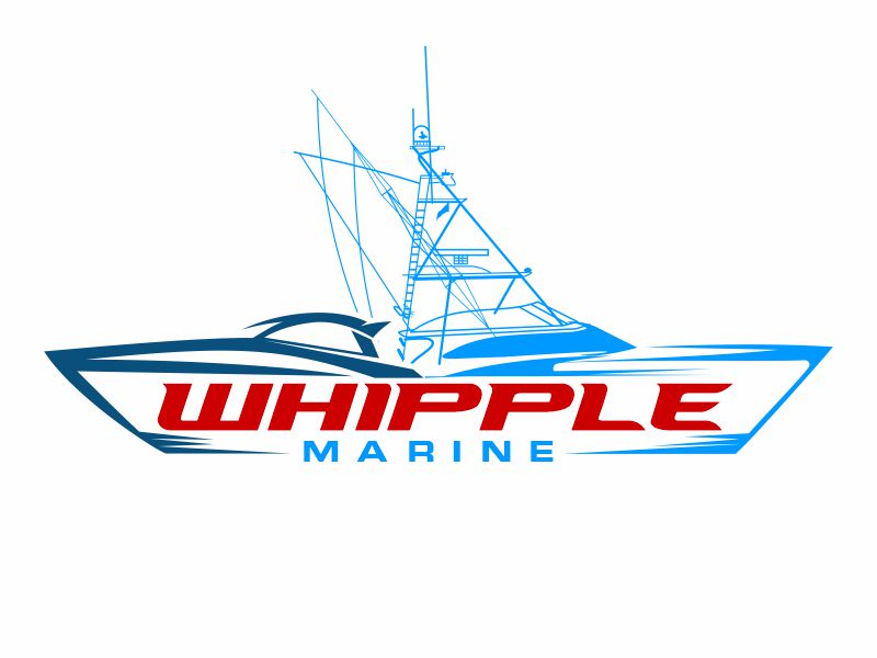 Whipple Marine logo design by zonpipo1