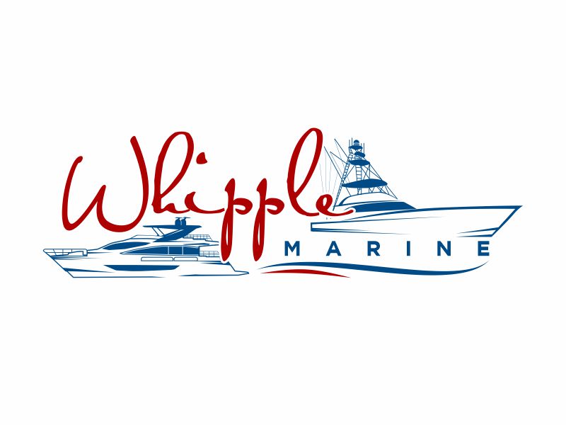 Whipple Marine logo design by zonpipo1