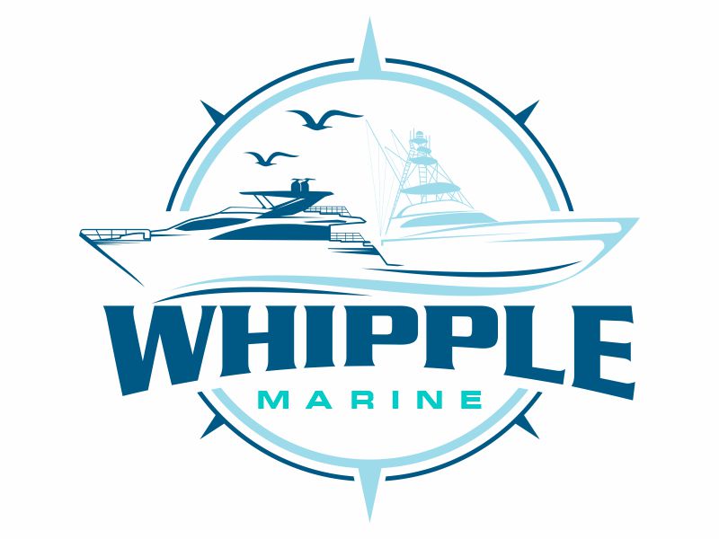 Whipple Marine logo design by zonpipo1