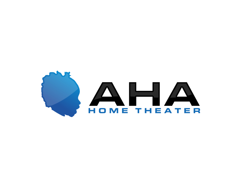 AHA Home Theater logo design by MarkindDesign
