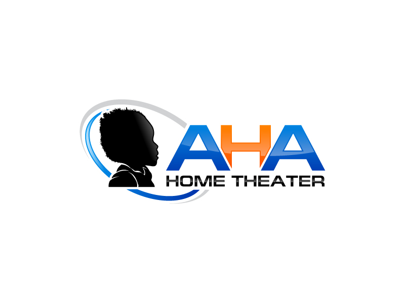 AHA Home Theater logo design by uttam