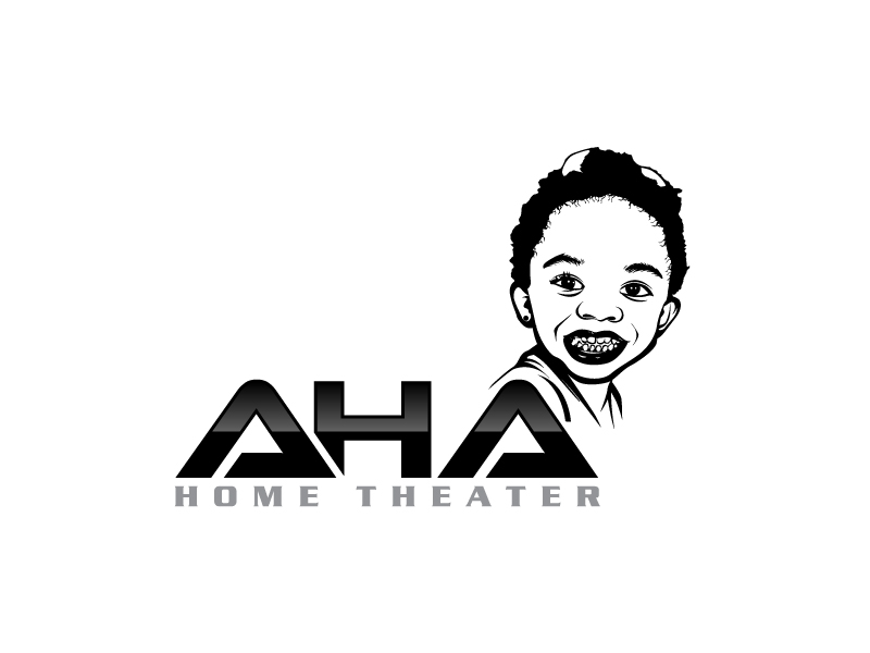 AHA Home Theater logo design by uttam