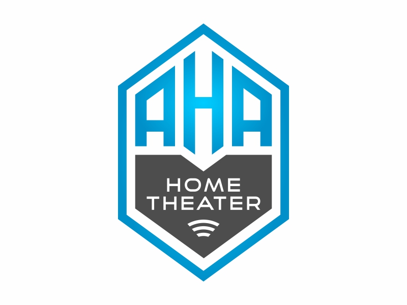 AHA Home Theater logo design by FriZign