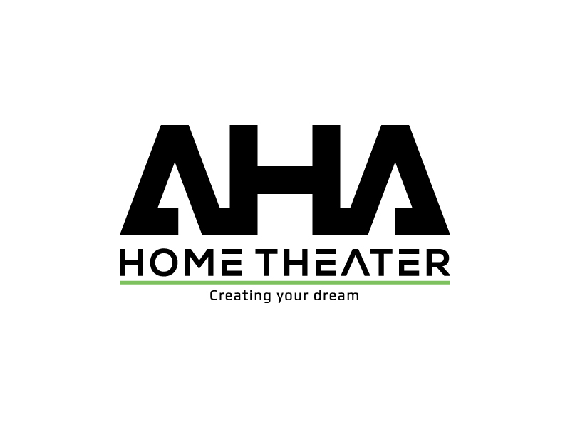AHA Home Theater logo design by aganpiki