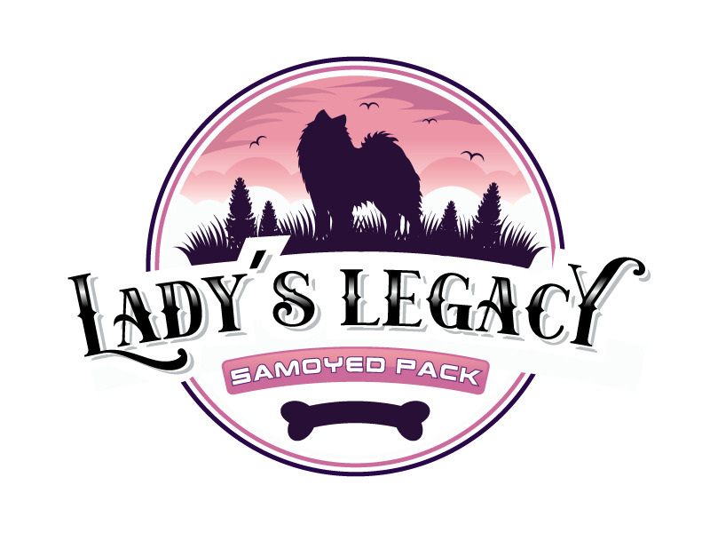 Lady's Legacy Samoyed Pack logo design by Bambhole