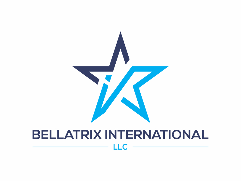 Bellatrix international LLC logo design by rokenrol