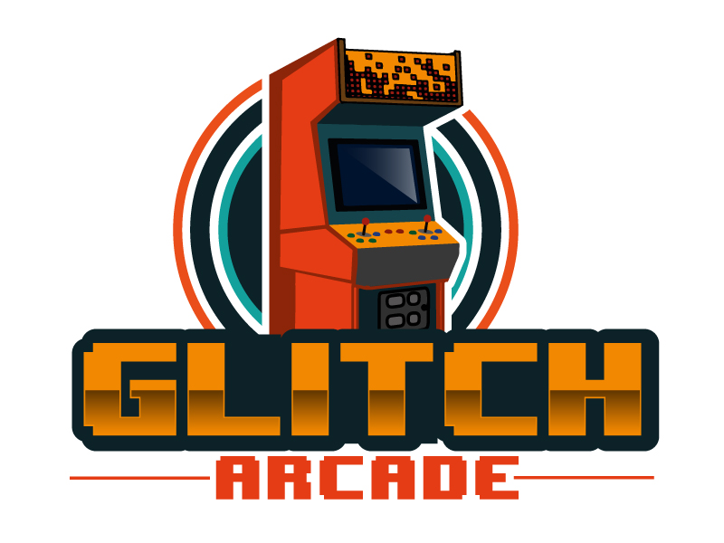Glitch Arcade logo design by ElonStark