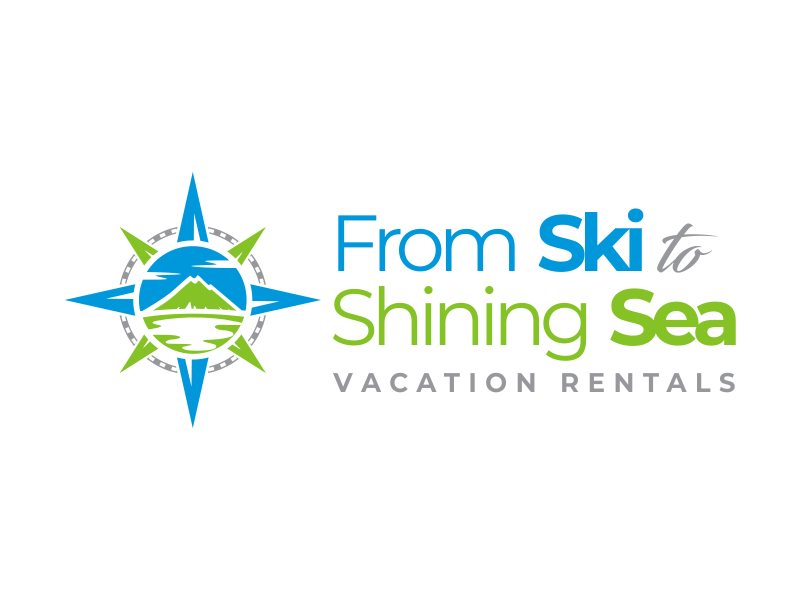 "From Ski to Shining Sea" Vacation Rentals logo design by cikiyunn