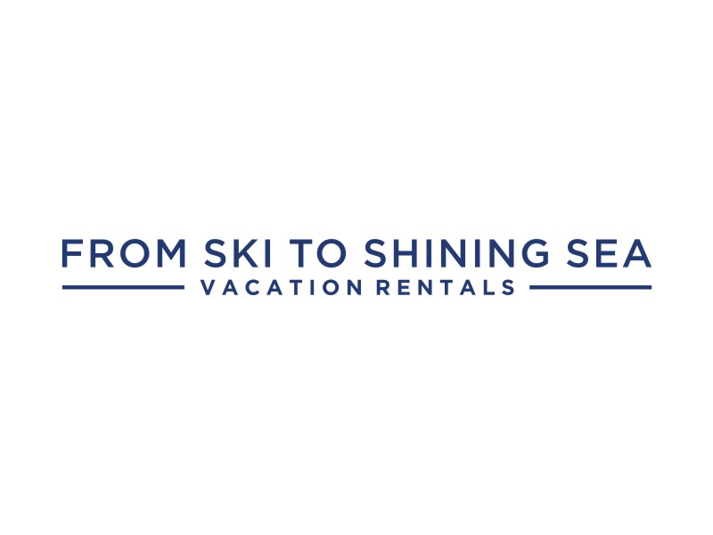 "From Ski to Shining Sea" Vacation Rentals logo design by Artomoro
