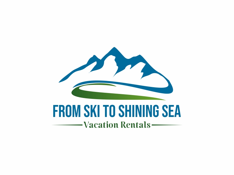 "From Ski to Shining Sea" Vacation Rentals logo design by Greenlight