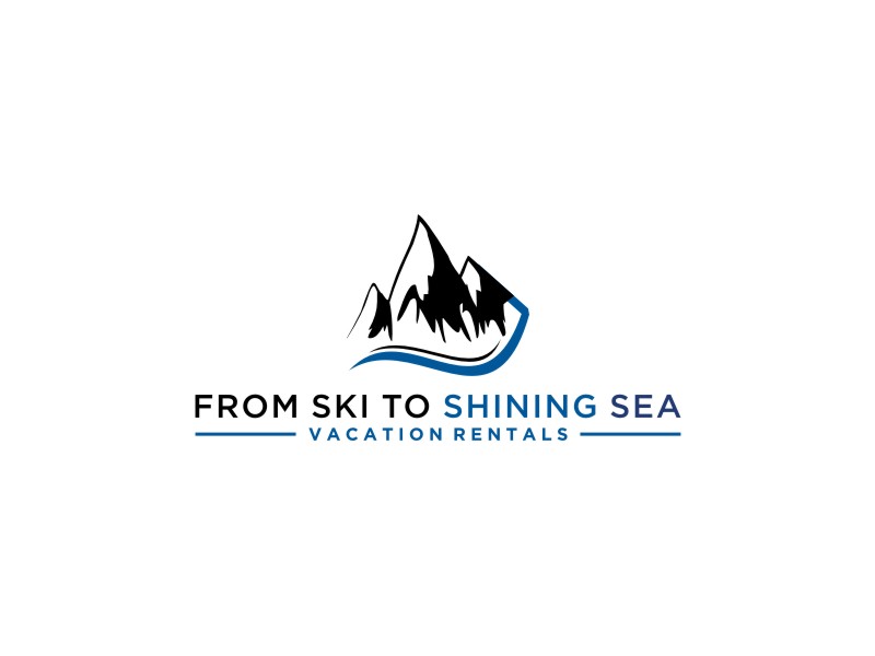 "From Ski to Shining Sea" Vacation Rentals logo design by Artomoro