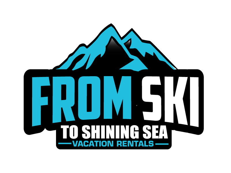 "From Ski to Shining Sea" Vacation Rentals logo design by ElonStark
