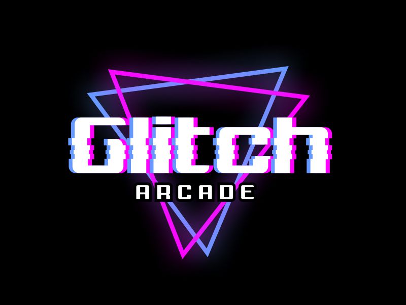 Glitch Arcade logo design by serprimero