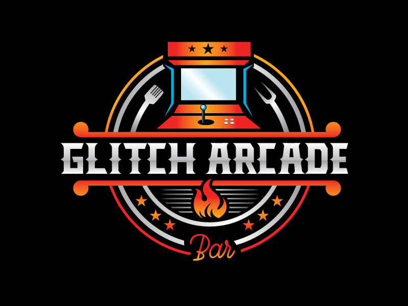 Glitch Arcade logo design by REDCROW