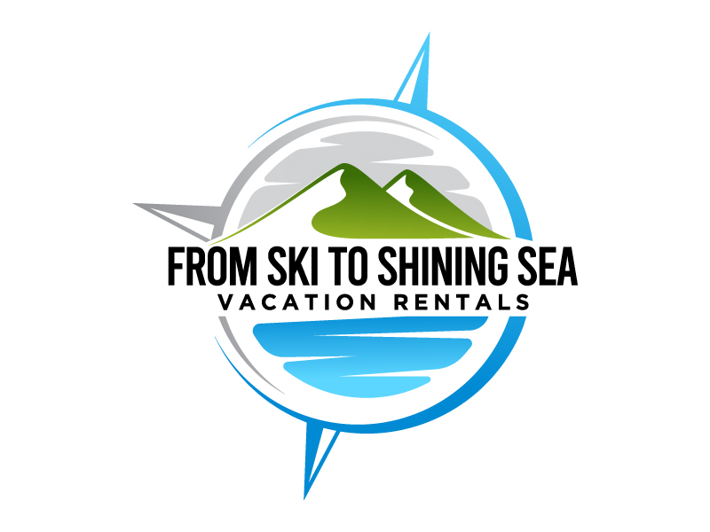 "From Ski to Shining Sea" Vacation Rentals logo design by sakarep