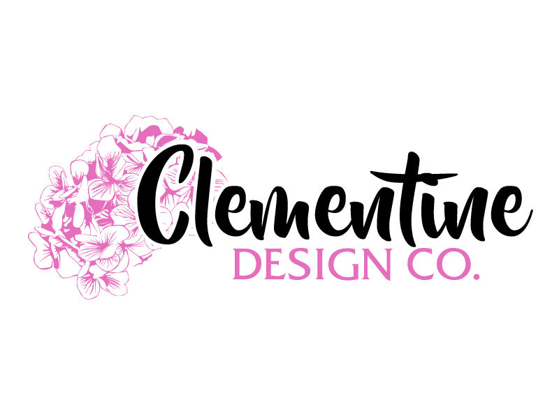 Clementine Design Co. logo design by ElonStark