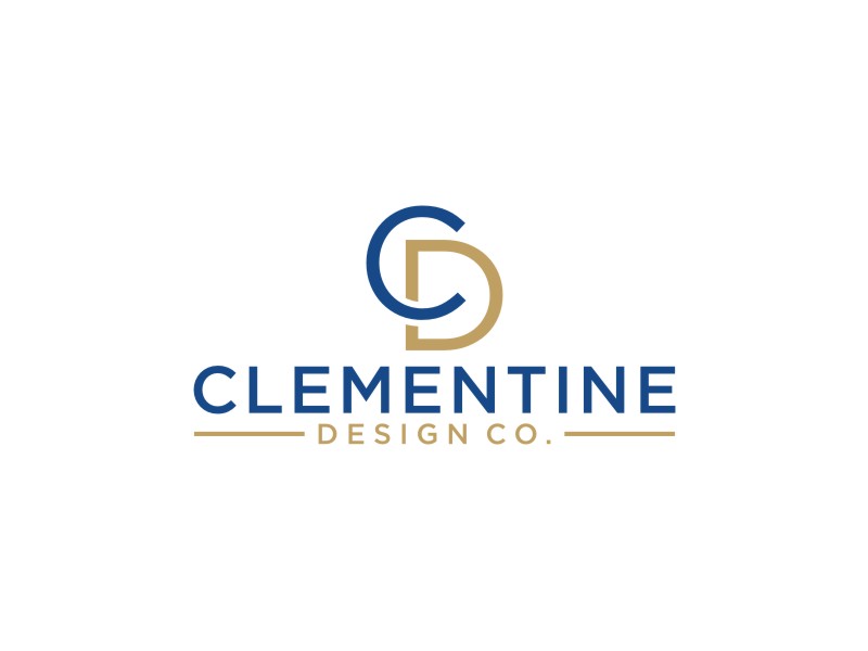 Clementine Design Co. logo design by Artomoro