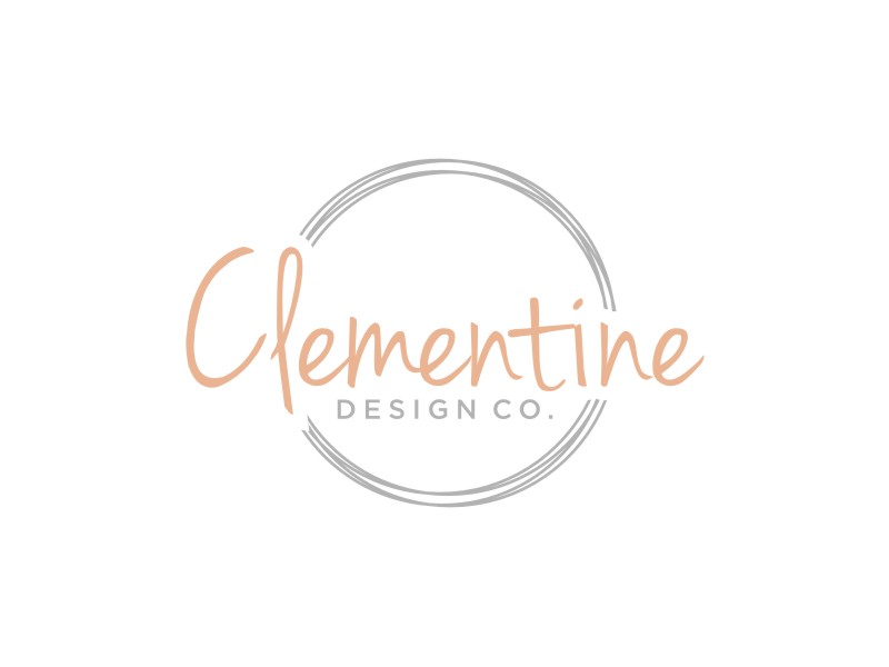 Clementine Design Co. logo design by Artomoro
