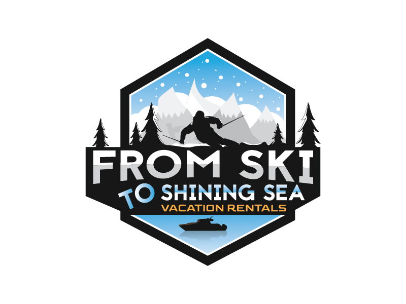 "From Ski to Shining Sea" Vacation Rentals logo design by Shailesh