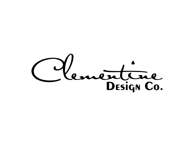 Clementine Design Co. logo design by Kruger