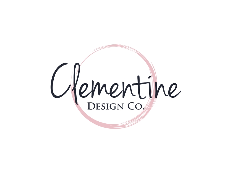 Clementine Design Co. logo design by GassPoll