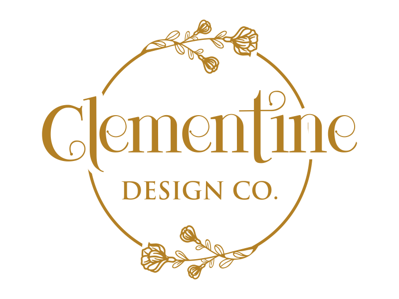 Clementine Design Co. logo design by cikiyunn