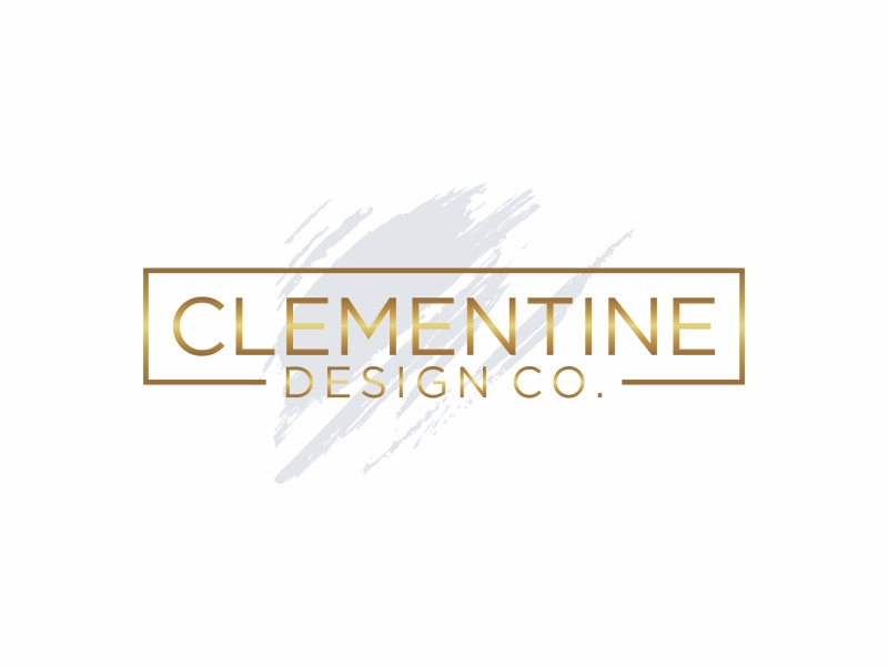 Clementine Design Co. logo design by puthreeone